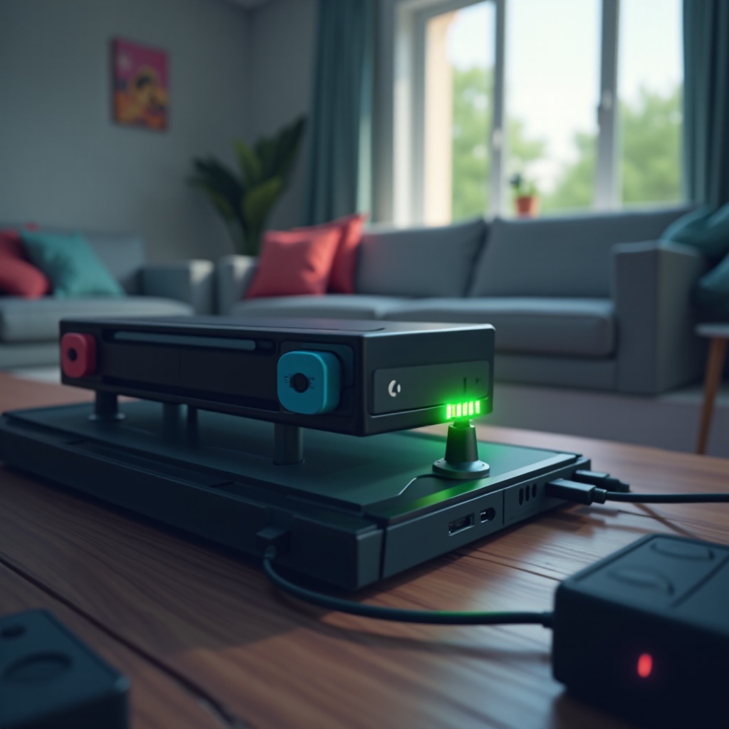 nintendo switch blinking green light