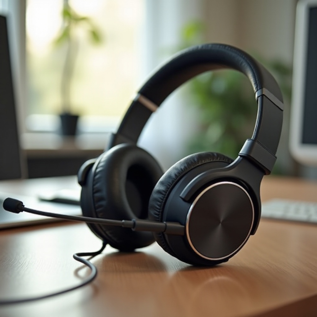 căști cu fir cu microfon