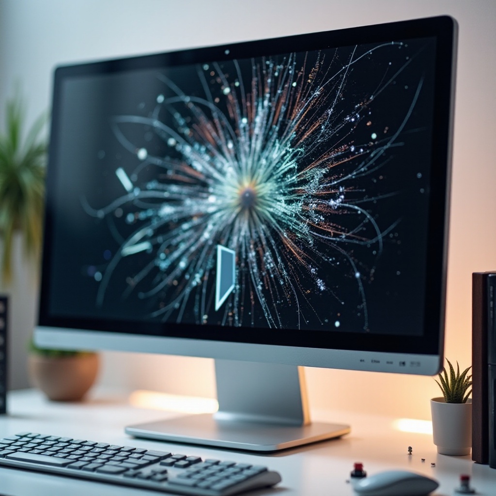 покварен LG монитор