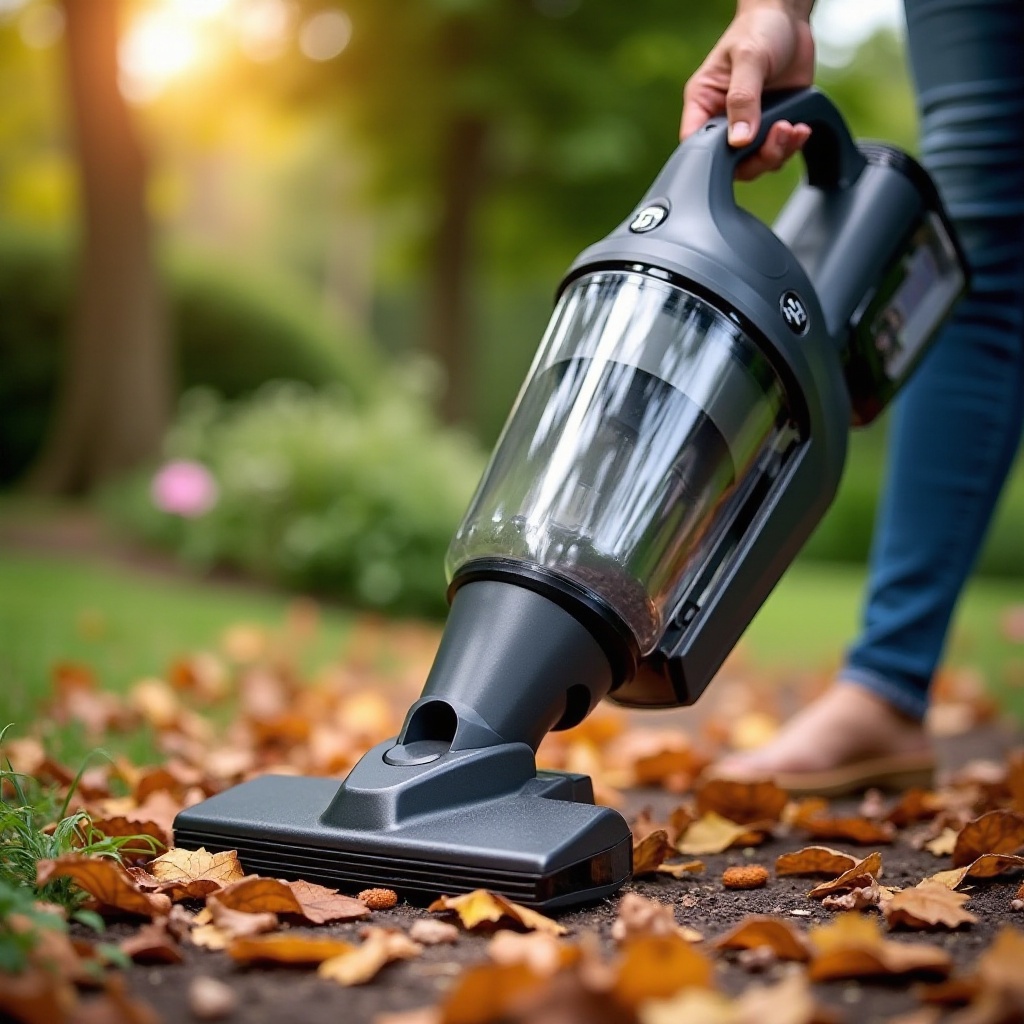 aspirator de exterior cu baterii