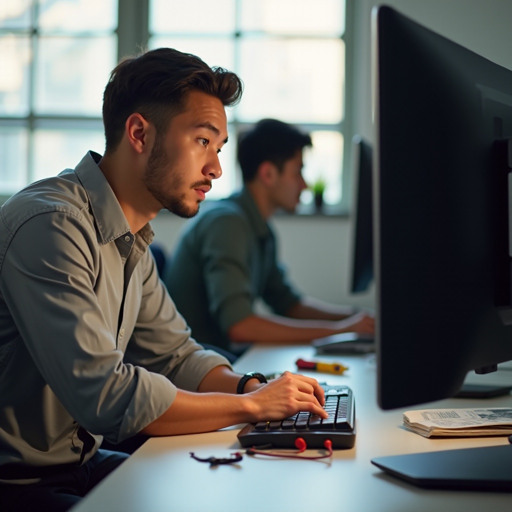 счупен монитор LG