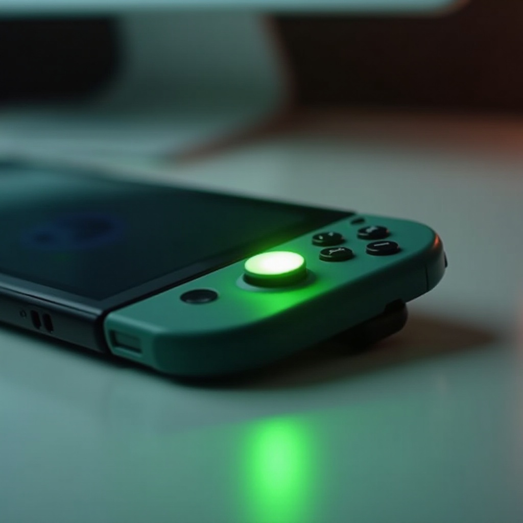 nintendo switch blinking green light