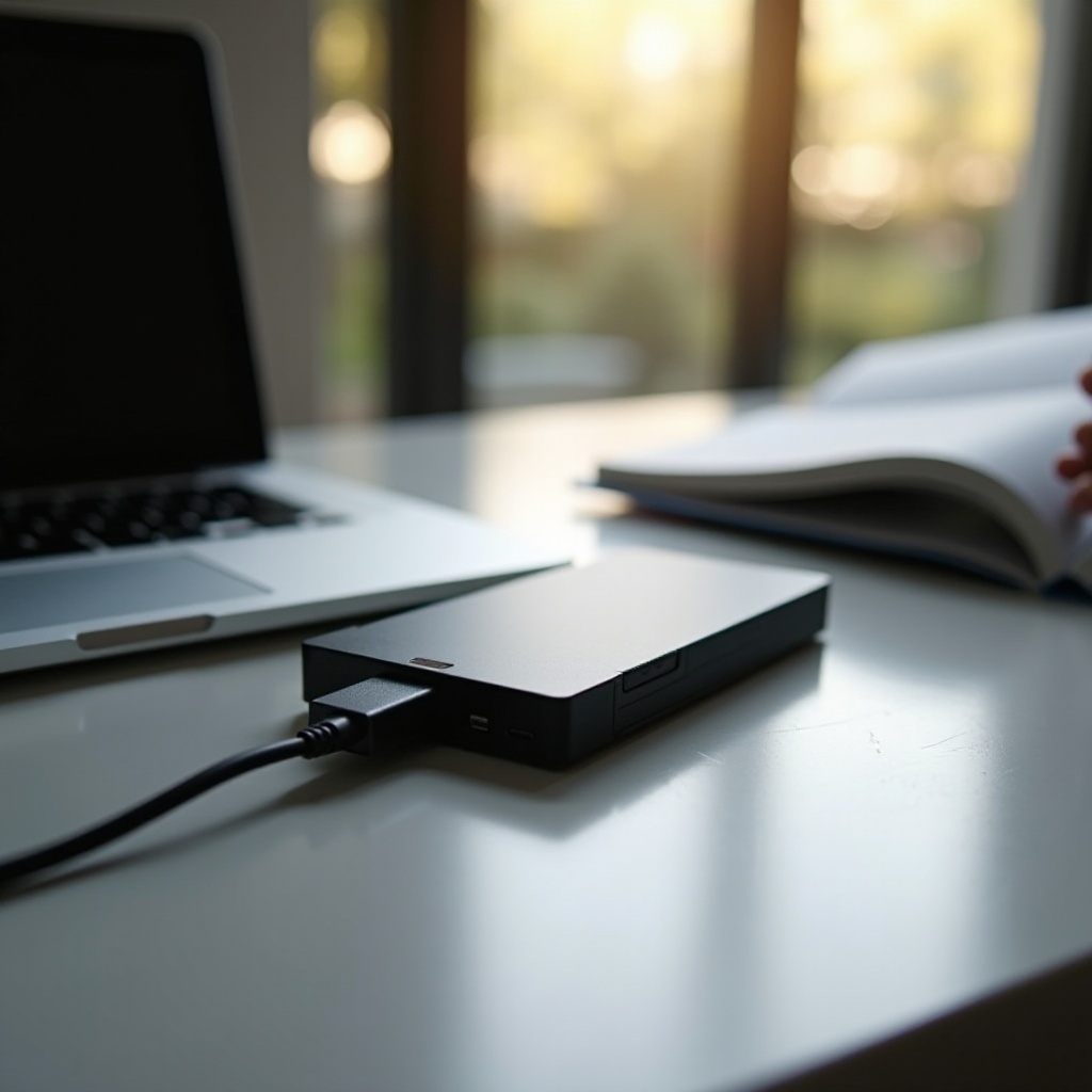 външният твърд диск не се показва в Windows Explorer