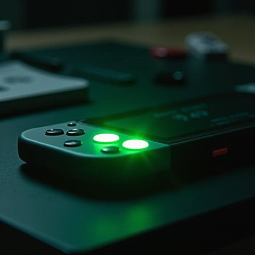 трепереће зелено светло nintendo switch