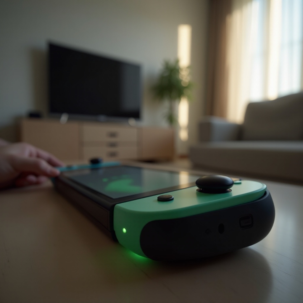 мигающий зеленый свет nintendo switch