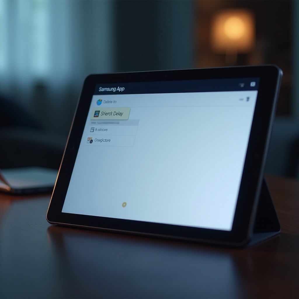 cum să ștergi aplicațiile pe tableta Samsung
