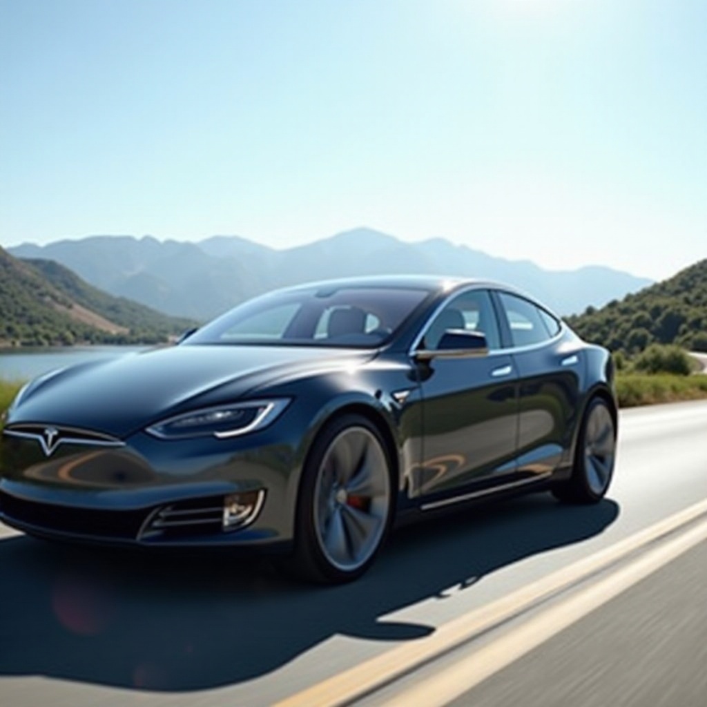 Tesla Model S míle na galon