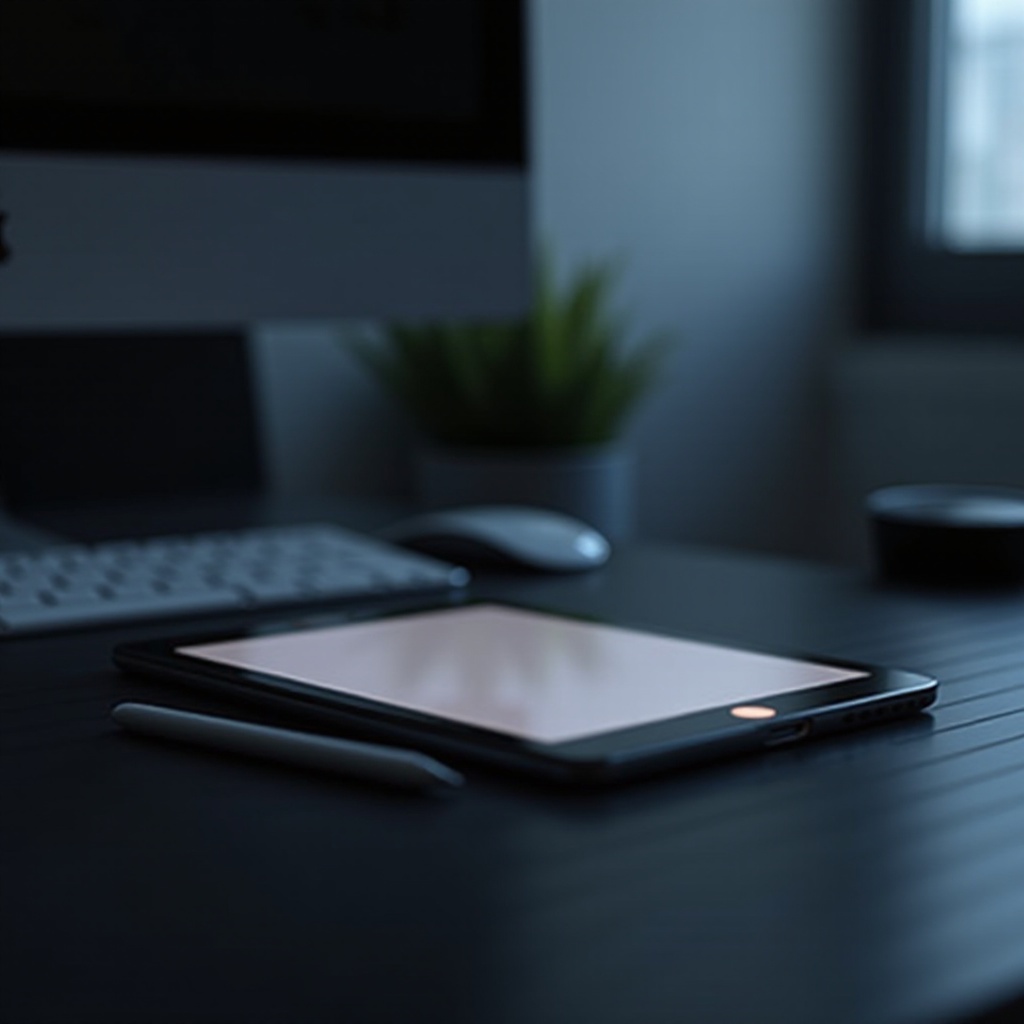 оранжевая точка на iPad