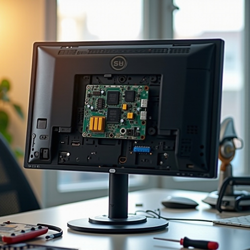broken lg monitor