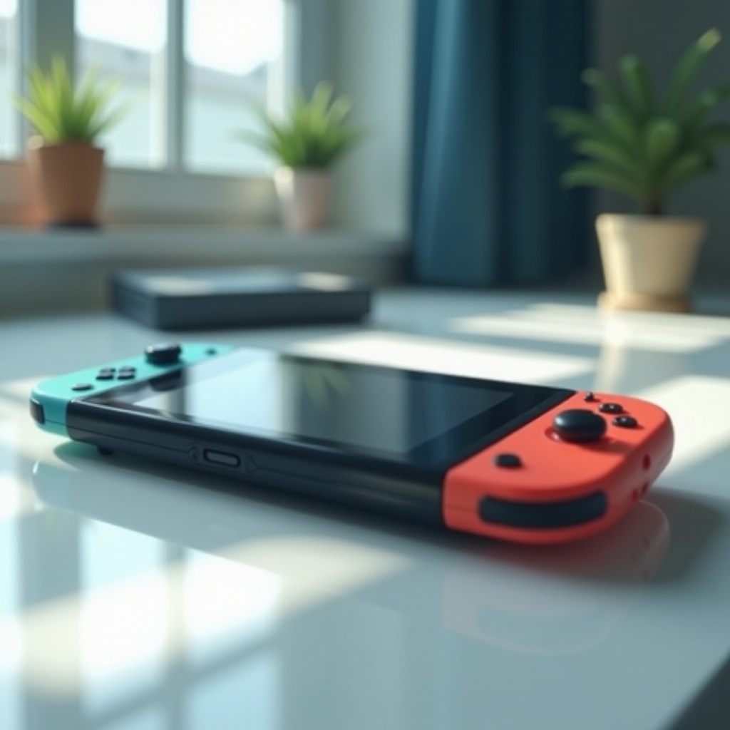 blikající zelené světlo nintendo switch