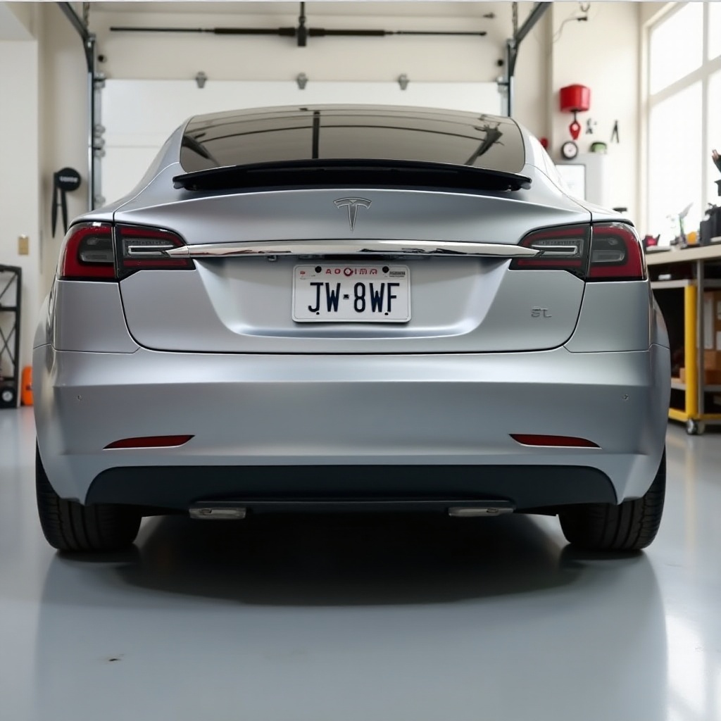 instalarea cârligului pe modelul Tesla 3