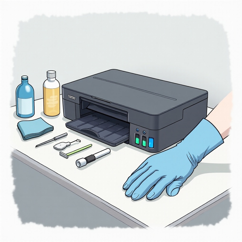 как почистить головки принтера Brother