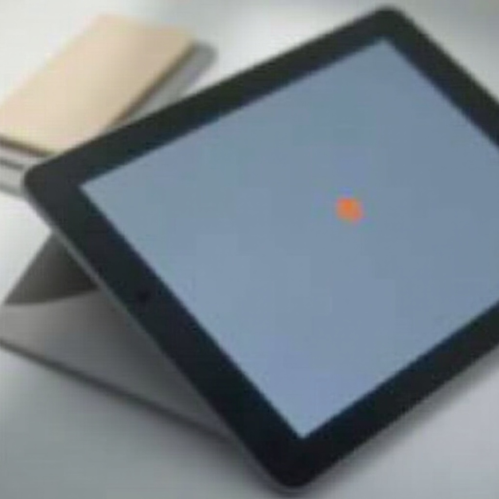 نقطة برتقالية على الآيباد