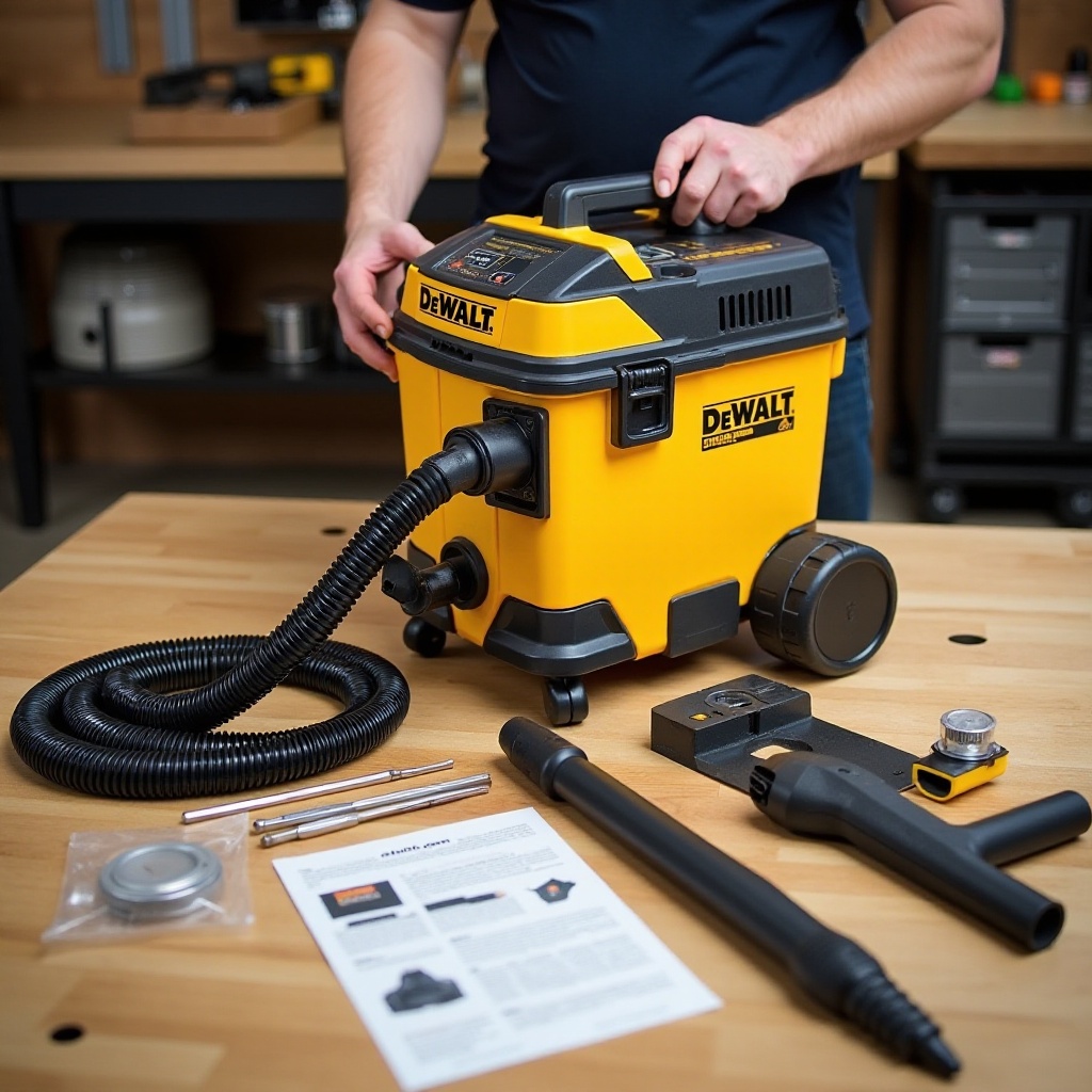 cum se utilizează aspiratorul DeWalt pentru umed și uscat